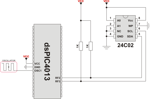 Interfacing 24c02 to dsPIC30/33 and PIC24 via I²C