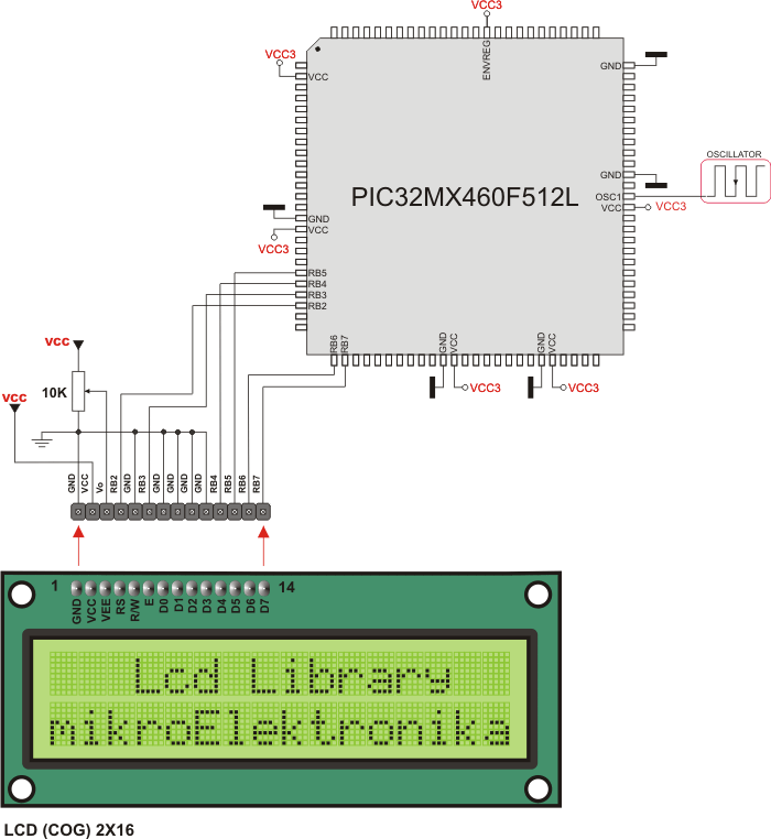 Lcd HW connection